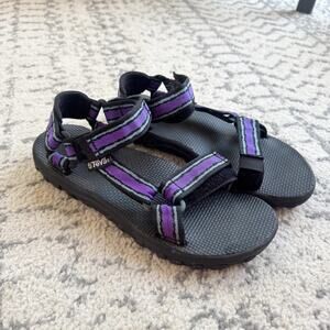 Teva Storm Black Purple Adjustable Sports Hiking Sandals 1536 Women’s US 9